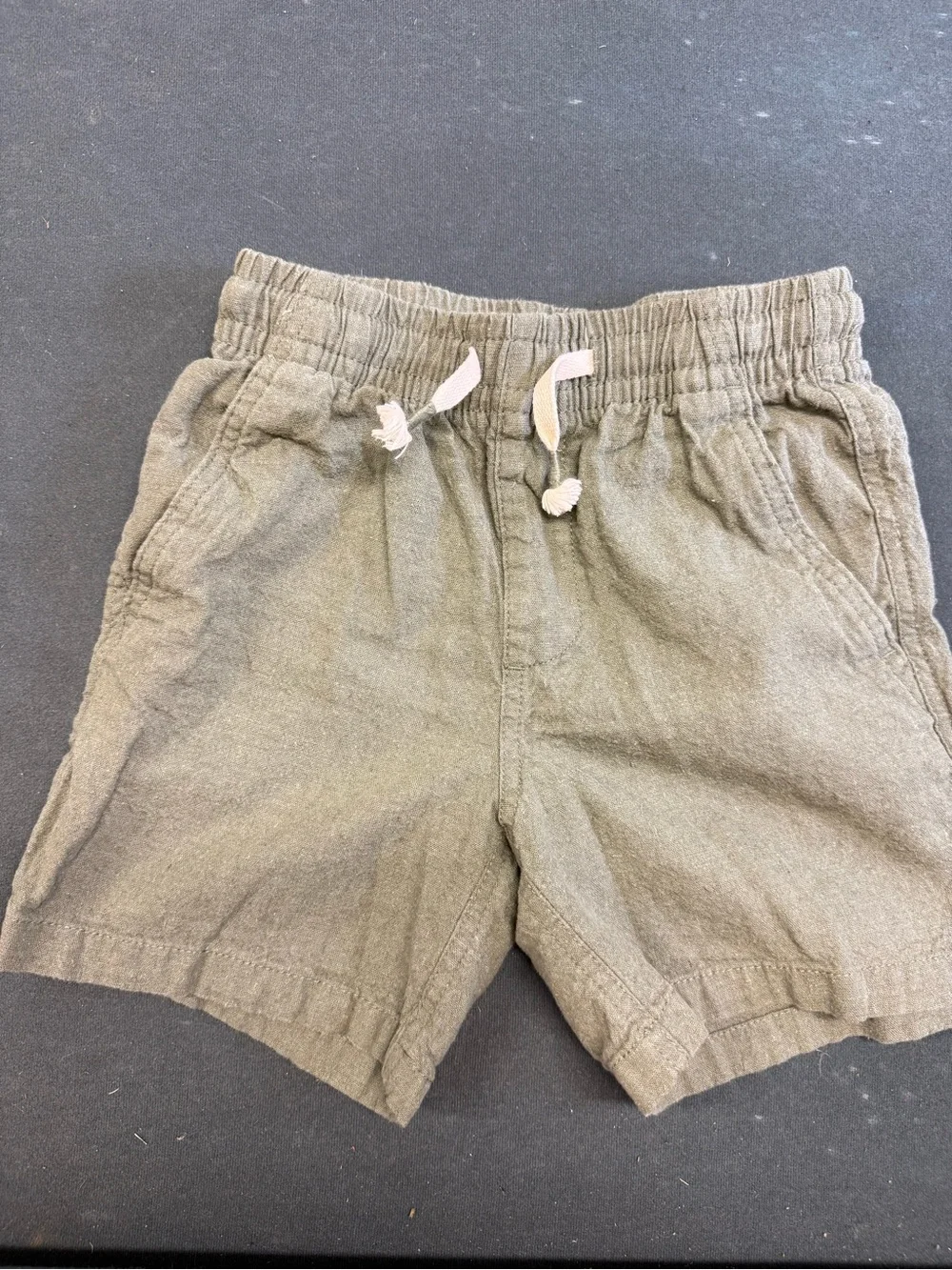 GAP Olive Drawstring Elastic-Waist Kids' Shorts
